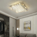 Modern rectangular crystal led ceiling chandelier living room light