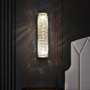 Modern rectangular crystal wall lamp bedroom led sconce