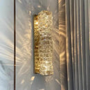 Modern rectangular crystal wall sconce – bedroom led light fixture