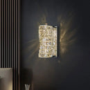 Modern rectangular crystal wall sconce bedroom led light