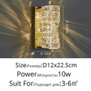 Modern rectangular elegant crystal pendant light dining room warm led