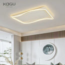Modern rectangular golden led ceiling chandelier for living room
