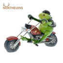 DecorBites™ Cool Frog Resin Cowboy on Motorcycle Figurine | Modern Sculpture Desk Ornament