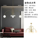 Modern red and white branch glass pendant lights for living room