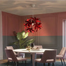 Modern red bauhinia flower chandelier for living room lighting