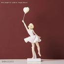 Modern red & blue balloon girls resin figurines living room decor