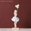 Modern red & blue balloon girls resin figurines living room decor
