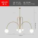 Modern red decorbites designer line chandelier living room globe light