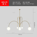 Modern red decorbites designer line chandelier living room globe light