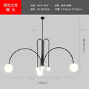 Modern red decorbites designer line chandelier living room globe light