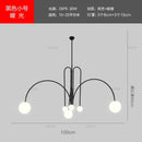 Modern red decorbites designer line chandelier living room globe light