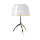 Modern red green & beige glass shade table lamp bedroom tripod light