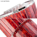 Modern red prism wall mounted light living room tiered glass sconce