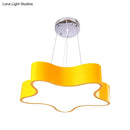 Modern red wavy star pendant child care centre led hanging light