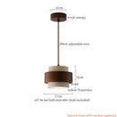 Modern reddish brown and cream cement cylinder led pendant kitchen light