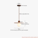 Modern reddish brown and cream cement cylinder led pendant kitchen light