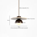Modern reddish brown and cream cement cylinder led pendant kitchen light