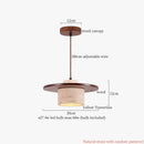 Modern reddish brown and cream cement cylinder led pendant kitchen light