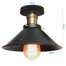 Modern retro black iron cage ceiling light for kitchen lighting