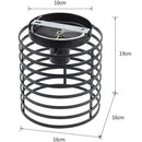 Modern retro black iron cage ceiling light for kitchen lighting