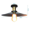 Modern retro black iron cage ceiling light for kitchen lighting