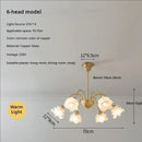Modern retro gold decorbites elegant flower chandelier dining room