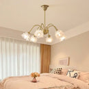 Modern retro gold decorbites elegant flower chandelier dining room