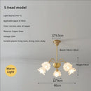 Modern retro gold decorbites elegant flower chandelier dining room