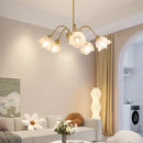 Modern retro gold decorbites elegant flower chandelier dining room