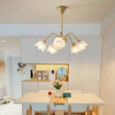 Modern retro gold decorbites elegant flower chandelier dining room