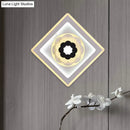 White Black Rhombus Sconce
