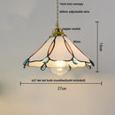 Modern ribbed blue glass led pendant lamp dining room lighting