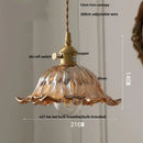 DecorBites™ Blue Glass LED Pendant Light: Modern Nordic Hang Lamp for Living, Dining, Coffee Room