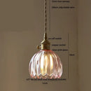 DecorBites™ Blue Glass LED Pendant Light: Modern Nordic Hang Lamp for Living, Dining, Coffee Room