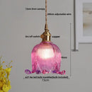 DecorBites™ Blue Glass LED Pendant Light: Modern Nordic Hang Lamp for Living, Dining, Coffee Room