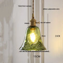 DecorBites™ Blue Glass LED Pendant Light: Modern Nordic Hang Lamp for Living, Dining, Coffee Room