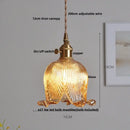 DecorBites™ Blue Glass LED Pendant Light: Modern Nordic Hang Lamp for Living, Dining, Coffee Room