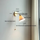 Modern ribbed ceramic led wall lights with brass arm bedroom sconce