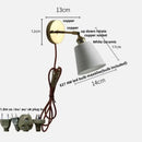 Modern ribbed ceramic led wall lights with brass arm bedroom sconce