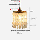 Modern ribbed copper white glass pendant lamp living room decor