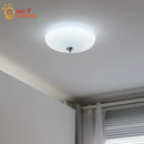 Modern ribbed cream glass round ceiling lights bedroom led lighting