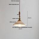 Modern ribbed glass ceramic led pendant lamp dining room brass finish