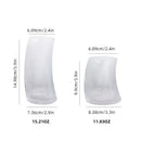 Modern ribbed sail-shaped glass cups dining room tumblers
