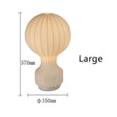 Modern ribbed white ceramic silk table lamp – bedroom led