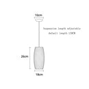 Modern ribbed white elegant silk designer pendant lamp living room
