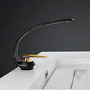 Modern rose gold & black brass basin faucet bathroom mixer tap
