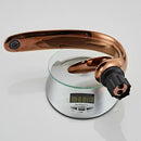Modern rose gold & black brass basin faucet bathroom mixer tap
