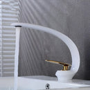 Modern rose gold & black brass basin faucet bathroom mixer tap