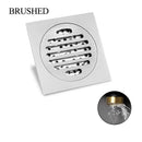 DecorBites™ Brass Square Floor Drain 10x10cm for Bathroom Shower with Insect-Proof Deodorant