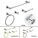 Modern rose gold & brushed gold stainless steel bathroom accessories
